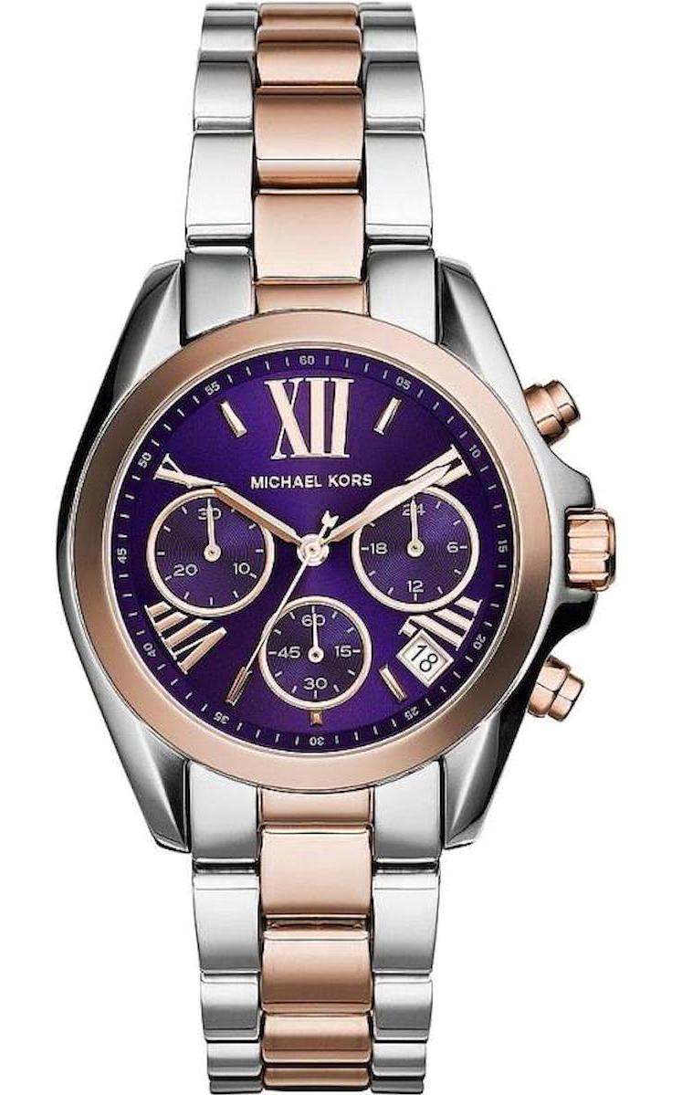 Michael Kors MK6074 36 mm Gri-Rose Gold Metal Kordon Analog Kadın Kol Saati