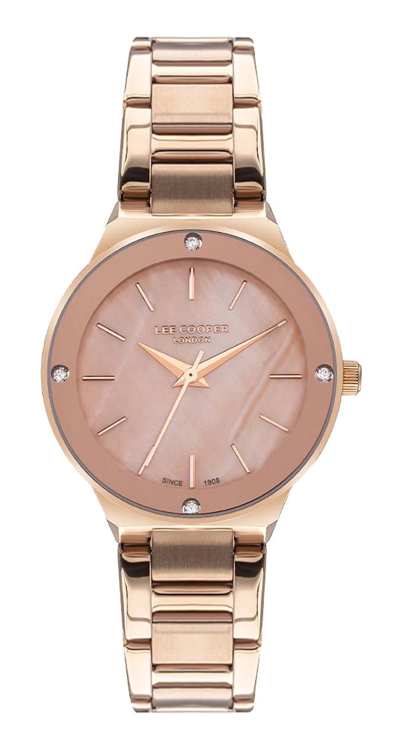 Lee Cooper LC07480.420 40 mm Rose Gold Çelik Kordon Analog Kadın Kol Saati