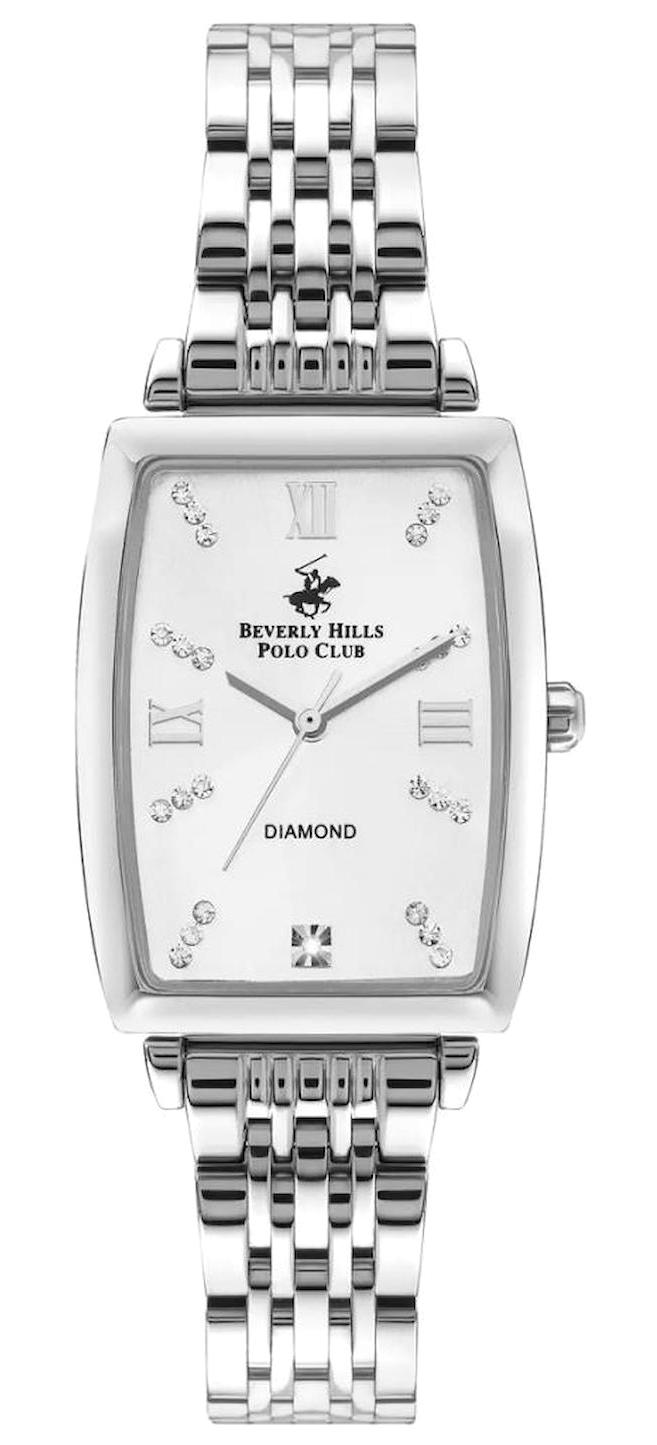 Beverly Hills Polo Club BP3389C.330 35 mm Gri Çelik Kordon Analog Kadın Kol Saati