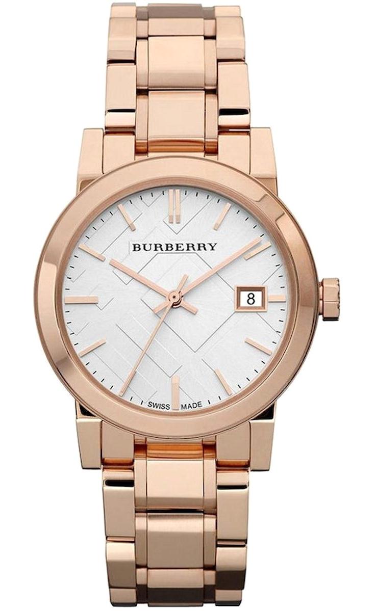 Burberry BU9104 Takvimli 34 mm Rose Gold Çelik Kordon Analog Kadın Kol Saati