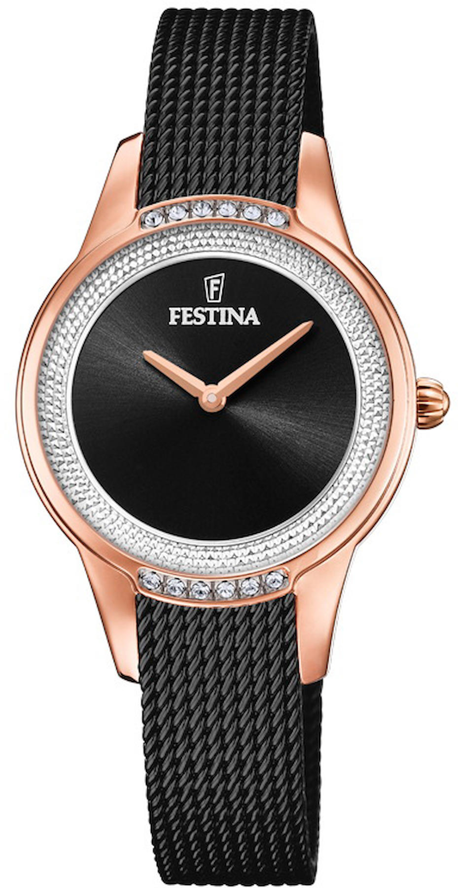 Festina F20496-2 34 mm Siyah Çelik Kordon Analog Kadın Kol Saati