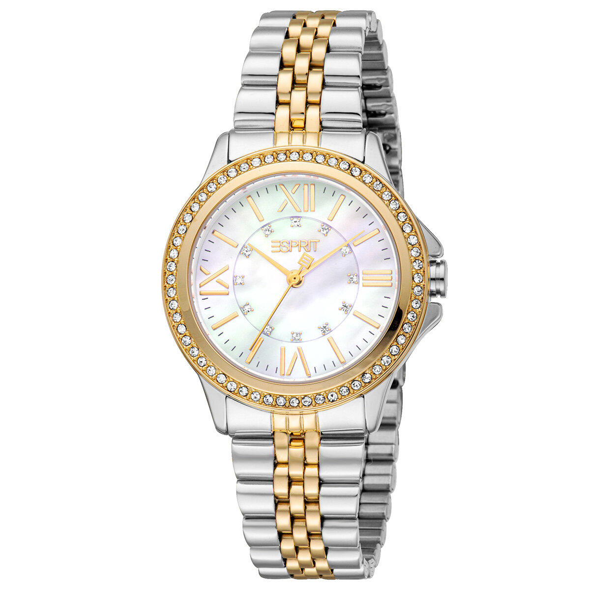 Esprit ES1L466M1085 32 mm Altın-Gri Çelik Kordon Analog Kadın Kol Saati