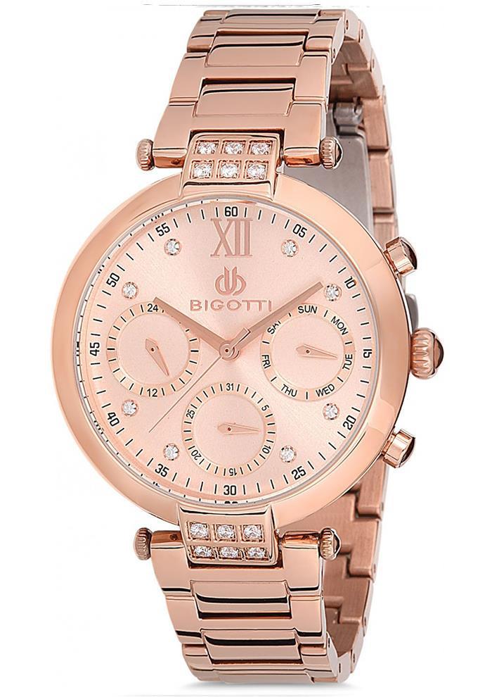 Bigotti BG.1.10031.2 36 mm Rose Gold Çelik Kordon Analog Kadın Kol Saati