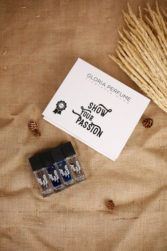 Gloria Perfume Show Your Passion 4 Parça Mini Erkek Parfüm Seti EDP