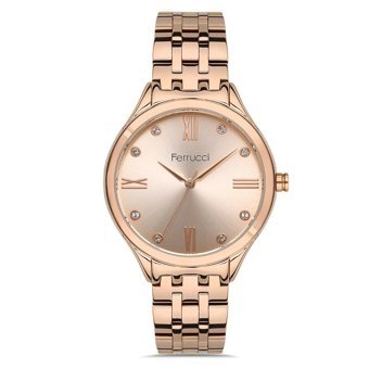 Ferrucci FRC.13860M.04 35 mm Rose Gold Çelik Kordon Analog Kadın Kol Saati