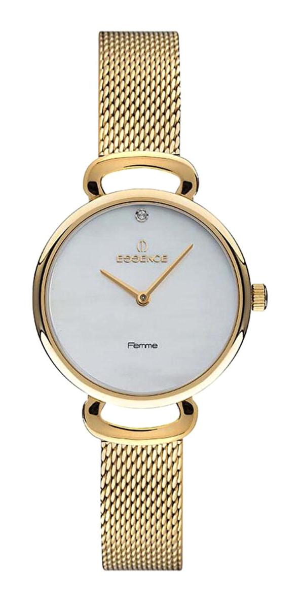 Essence D1122.120 32 mm Altın Çelik-Hasır Kordon Analog Kadın Kol Saati