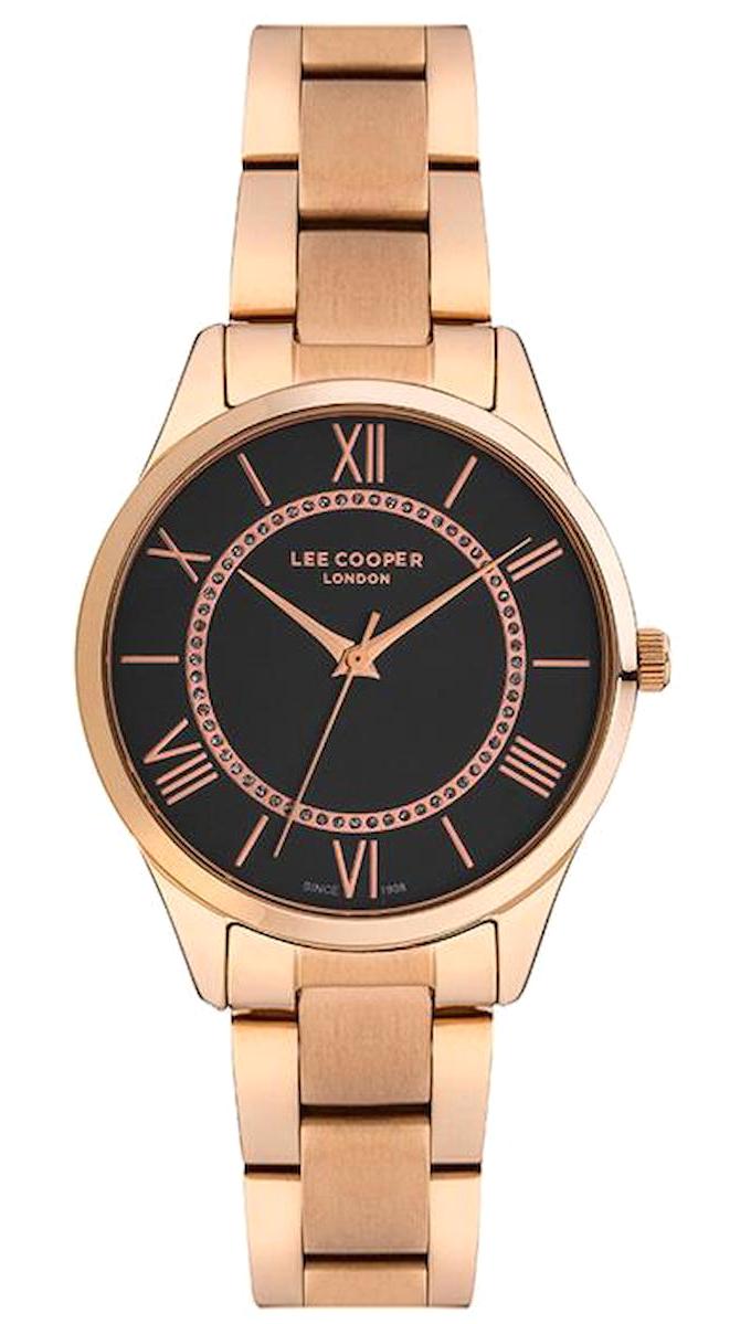 Lee Cooper LC07041.450 40 mm Rose Gold Metal Kordon Analog Kadın Kol Saati