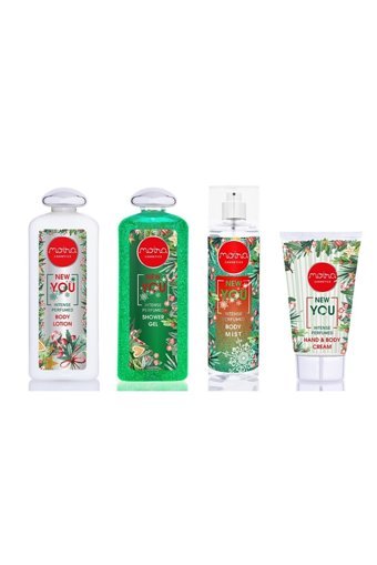 MOIRA COSMETICS New You 4 Parça Kadın Parfüm Seti EDT + Duş Jeli + Vücut Losyonu + El ve Vücut Kremi + Body Mist