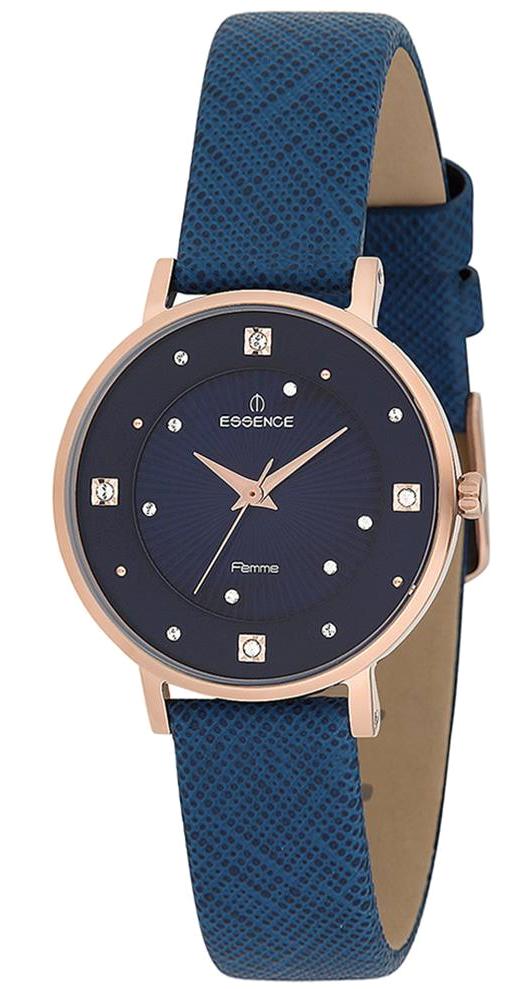 Essence D963.477 28 mm Lacivert Deri Kordon Analog Kadın Kol Saati