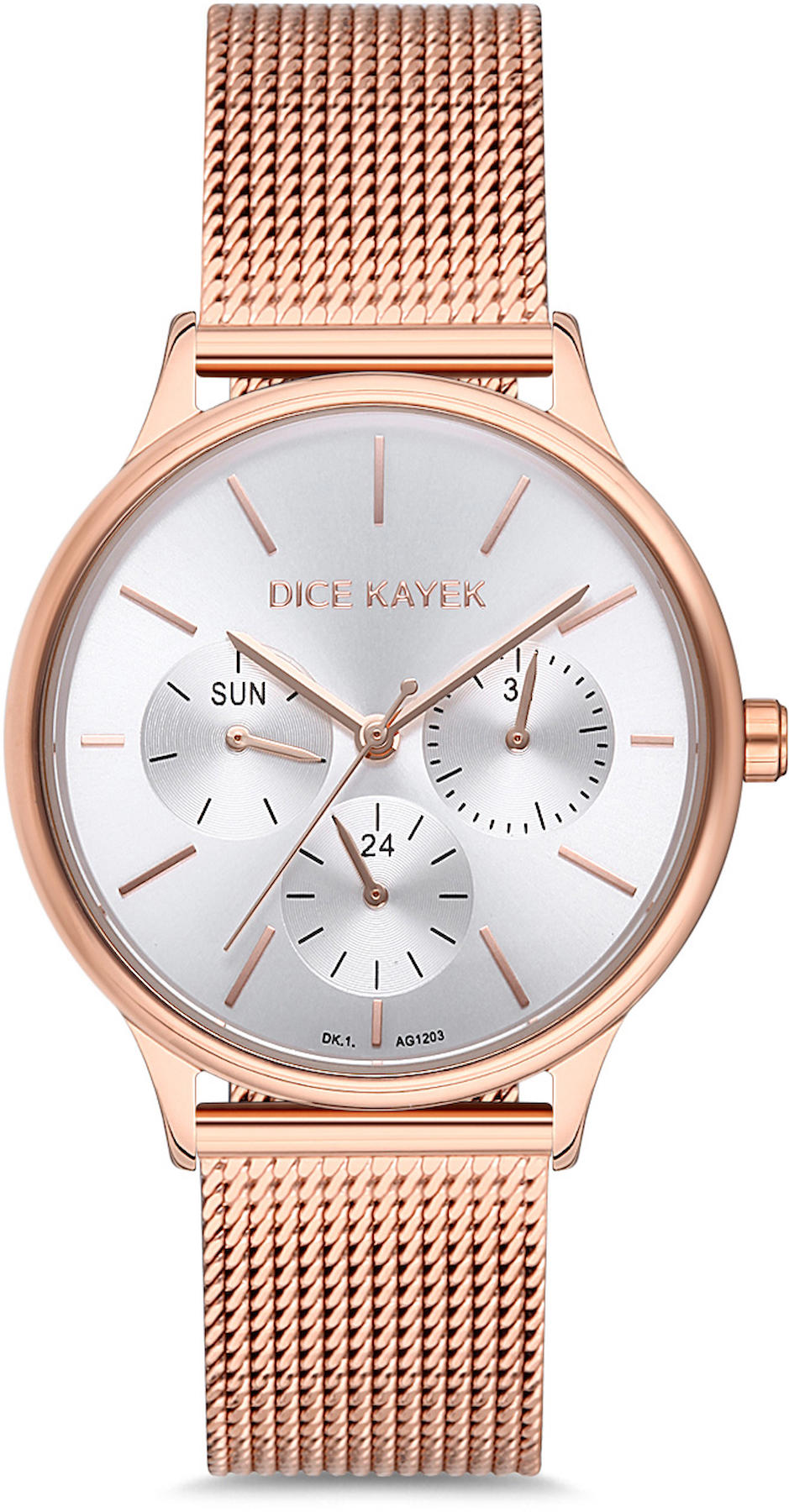 Dice Kayek DK.1.AG1203.01 36 mm Rose Gold Metal Kordon Analog Kadın Kol Saati