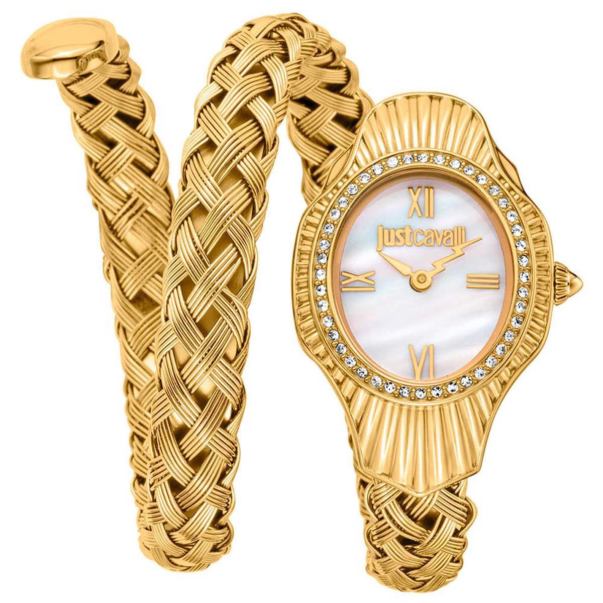 Just Cavalli JC1L305M0025 24 mm Altın Çelik Kordon Analog Kadın Kol Saati