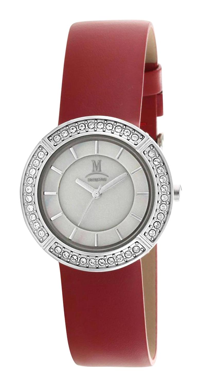 Momentus DW254S-07BD 33 mm Bordo Deri Kordon Analog Kadın Kol Saati