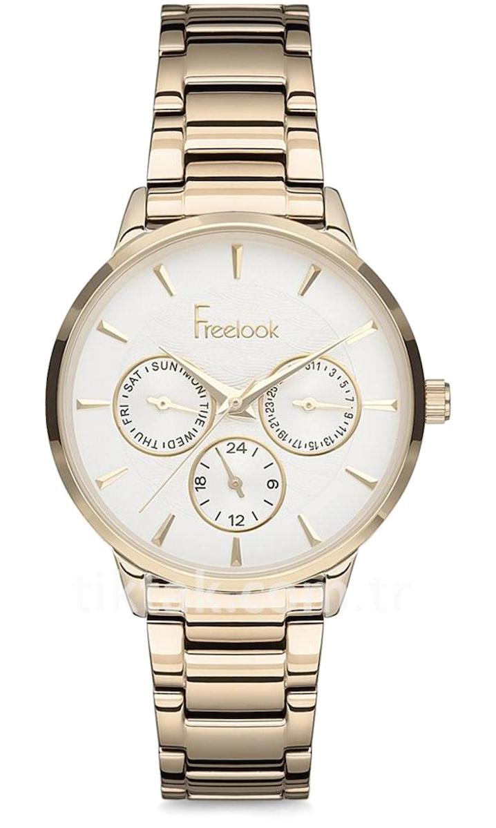Freelook F.1.1101.04 34 mm Altın Çelik Kordon Analog Kadın Kol Saati