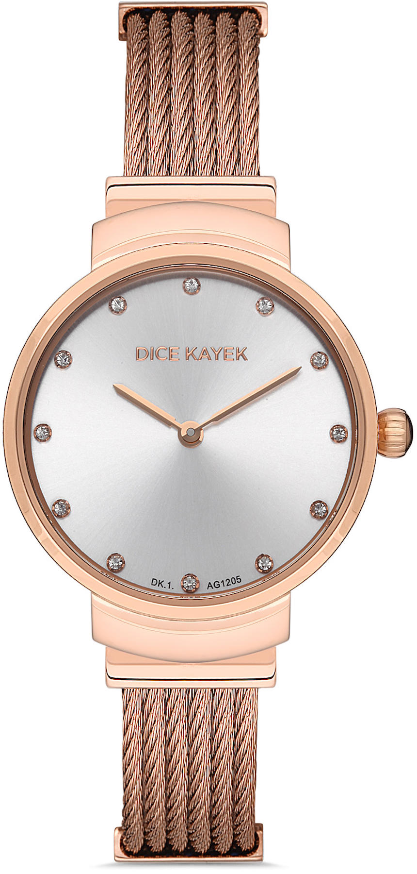 Dice Kayek DK.1.AG1205.01 36 mm Rose Gold Metal Kordon Analog Kadın Kol Saati