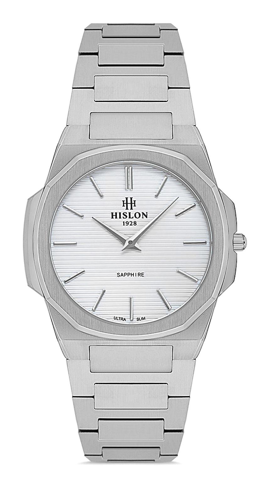 Hislon QL127S-02SS 32 mm Gri Çelik Kordon Analog Kadın Kol Saati