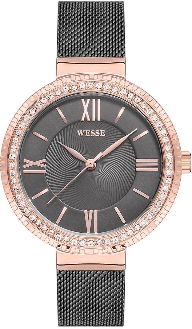 Wesse WWL1062-04 36 mm Gri Çelik Kordon Analog Kadın Kol Saati