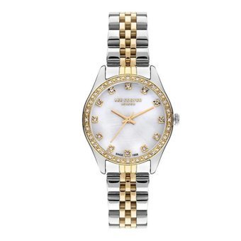 Lee Cooper LC07818.220 40 mm Altın-Gri Çelik Kordon Analog Kadın Kol Saati