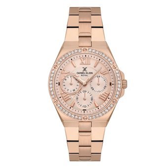 Daniel Klein DKE.1.10717-4 Takvimli 35 mm Rose Gold Çelik Kordon Analog Kadın Kol Saati