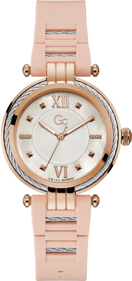 Guess GCY56005L1MF 36 mm Beyaz Rose Gold Metal Kordon Analog Kadın Kol Saati