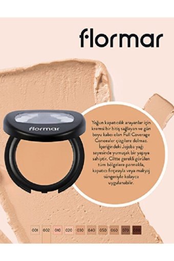 Flormar 040 Light Beige Göz Altı ve Yüz Krem Pot Kapatıcı