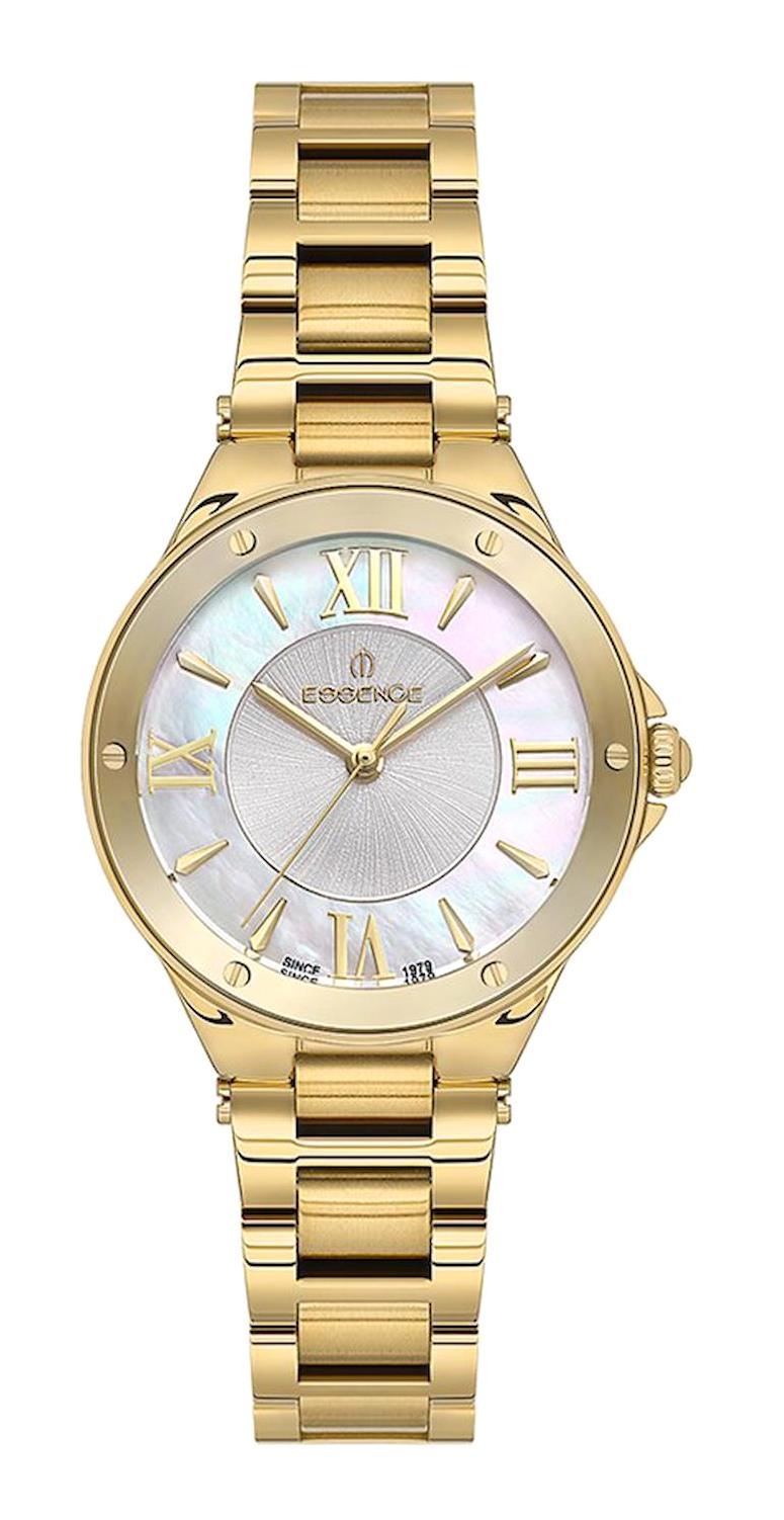 Essence ES6907FE.120 34 mm Altın Çelik Kordon Analog Kadın Kol Saati