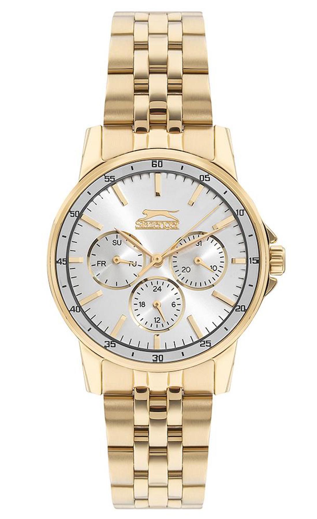 Slazenger SL.09.2009.4.06 Takvimli 36 mm Altın Çelik Kordon Analog Kadın Kol Saati