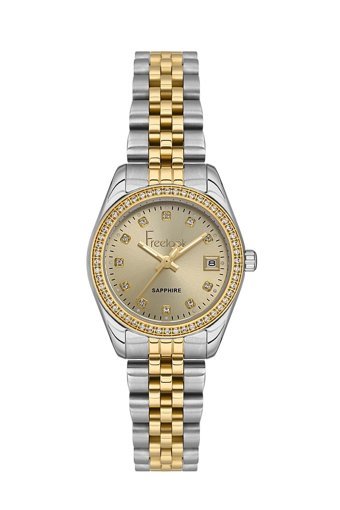 Freelook FL.1.10093.1 Takvimli 26 mm Altın Çelik Kordon Analog Kadın Kol Saati
