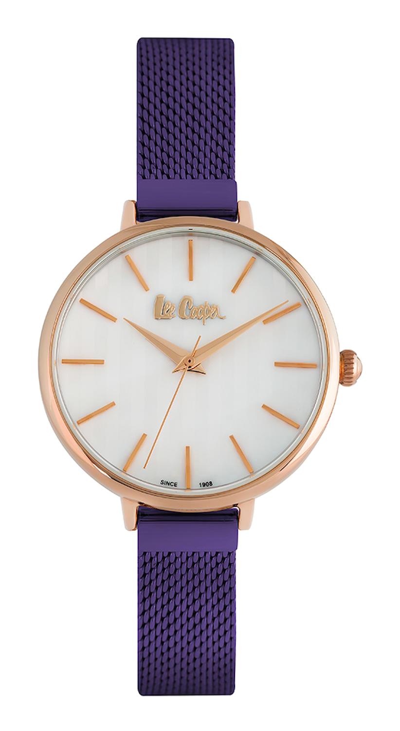 Lee Cooper LC06815.420 40 mm Mor Plastik Kordon Analog Kadın Kol Saati