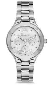 Freelook F.7.1061.01 38 mm Gri Çelik Kordon Analog Kadın Kol Saati