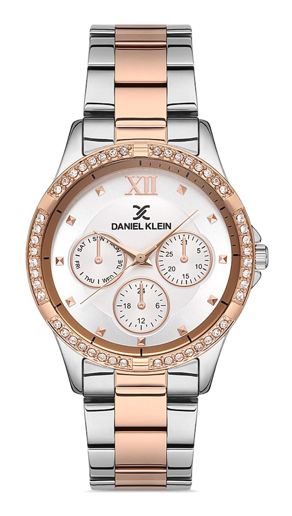 Daniel Klein DK013820C-05 35 mm Gri-Rose Gold Çelik Kordon Analog Kadın Kol Saati