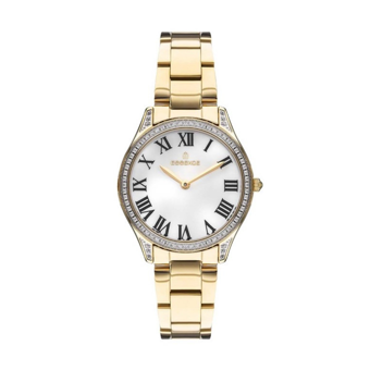 Essence ES6754FE.120 34 mm Altın Çelik Kordon Analog Kadın Kol Saati