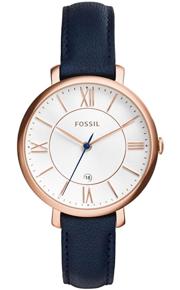 Fossil FES3843 36 mm Lacivert Deri Kordon Analog Kadın Kol Saati