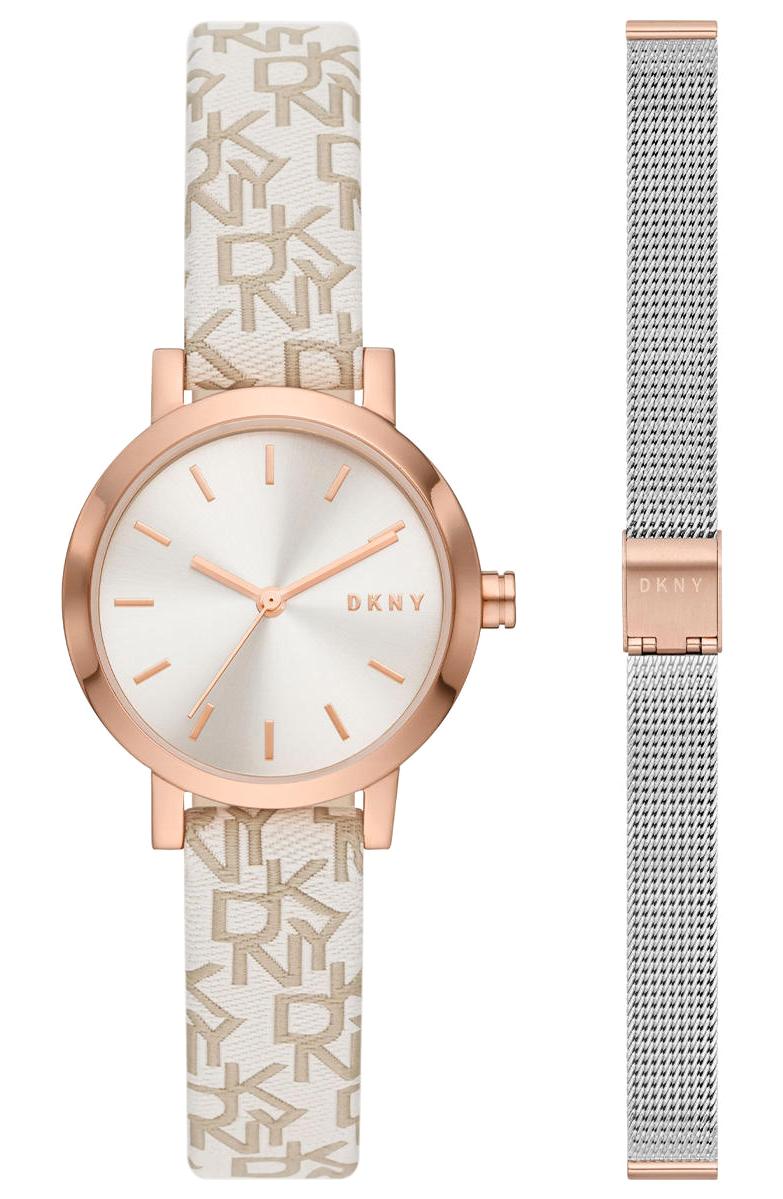 Dkny NY6605 28 mm Krem Çelik Kordon Analog Kadın Kol Saati