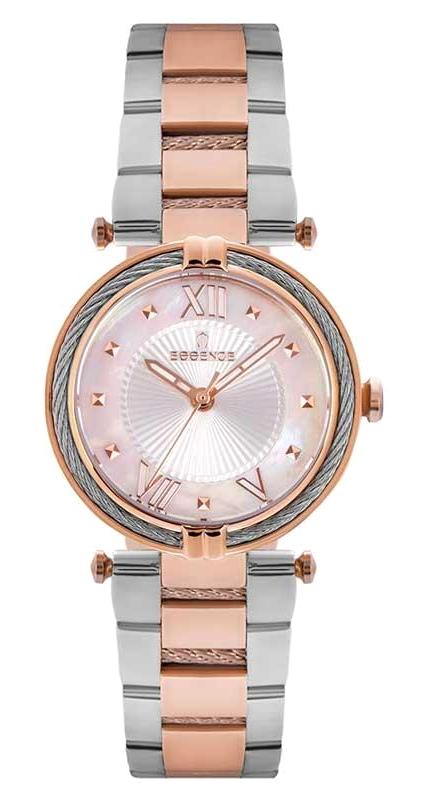 Essence ES6607FE.520 33 mm Gri-Rose Gold Metal Kordon Analog Kadın Kol Saati