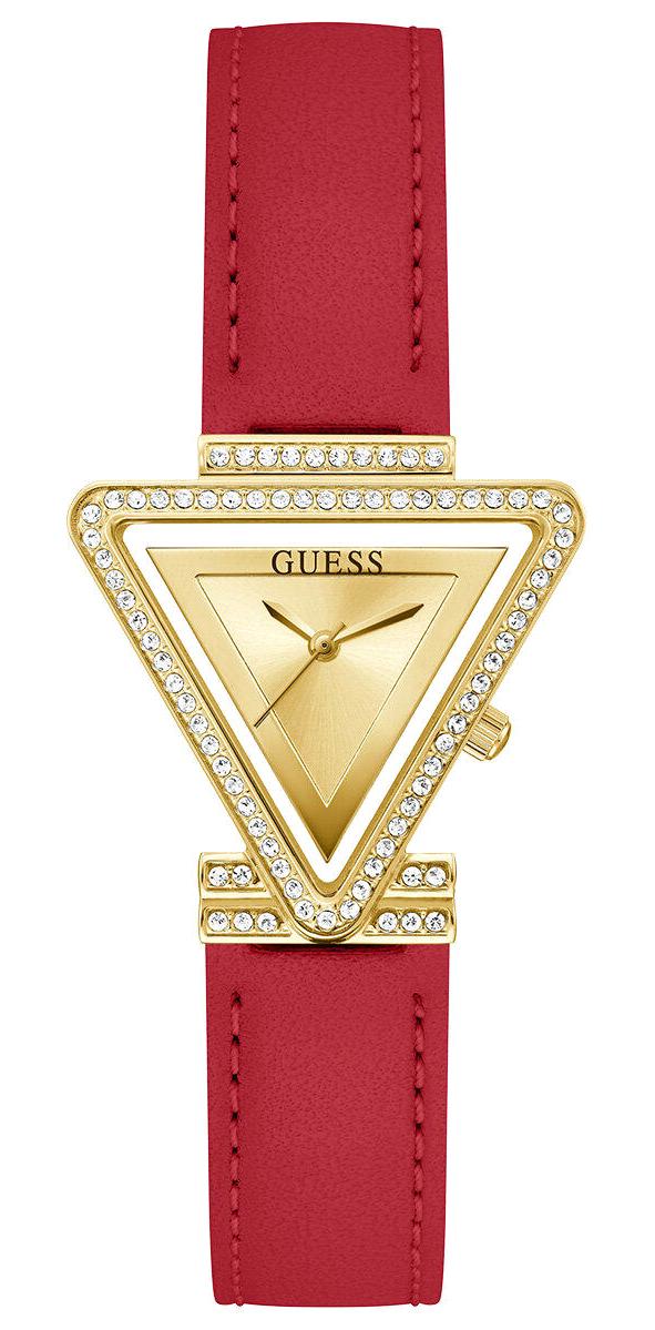 Guess GUGW0504L2 34 mm Kırmızı Deri Kordon Analog Kadın Kol Saati