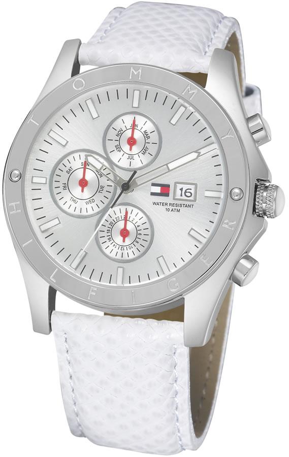 Tommy Hilfiger TH1780726 Takvimli 44 mm Gri Deri Kordon Analog Kadın Kol Saati
