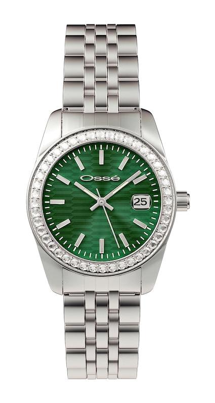 Osse OSW10134 Takvimli 28 mm Gri Çelik Kordon Analog Kadın Kol Saati