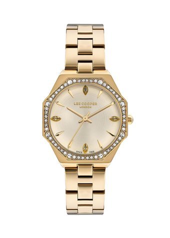Lee Cooper LC07599110 40 mm Altın Çelik Kordon Analog Kadın Kol Saati