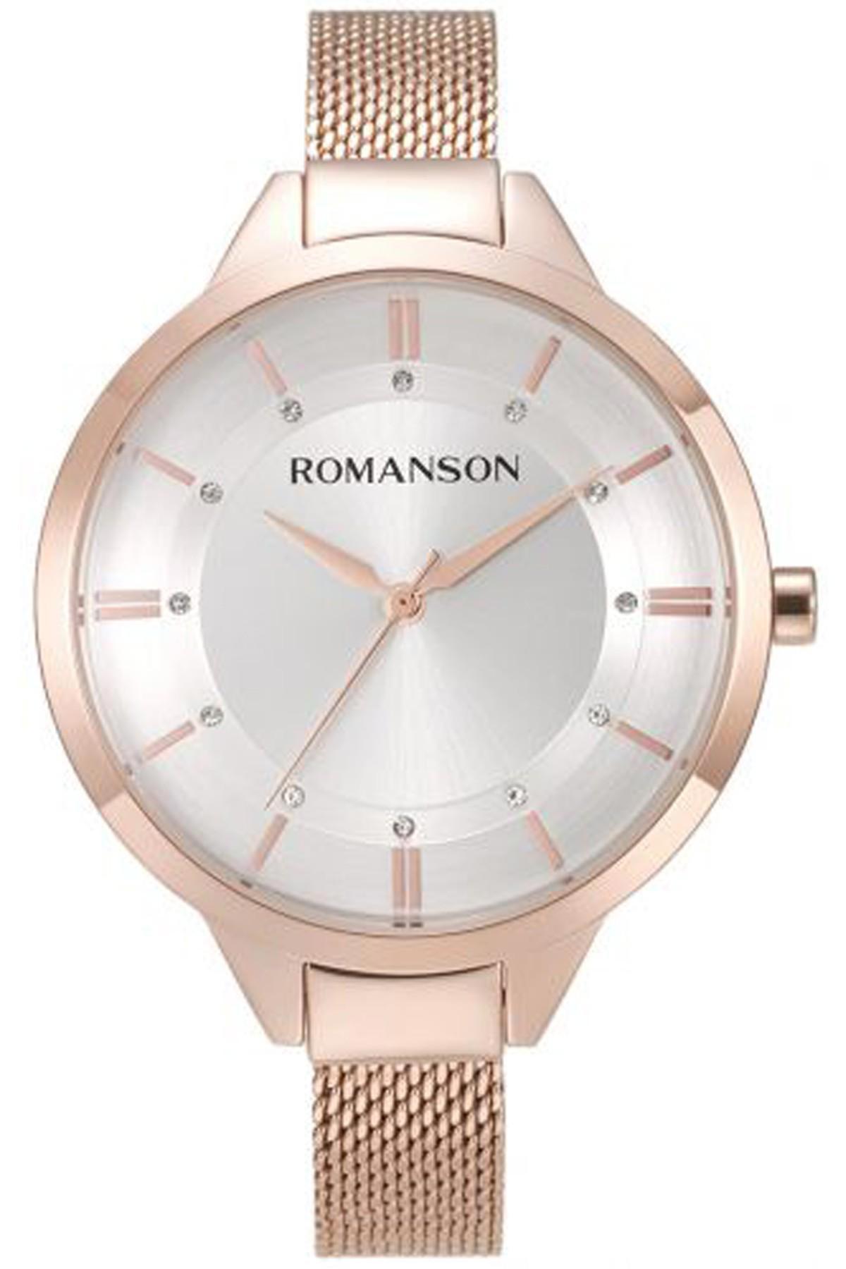 Romanson RM8A28LLRRAS6R 37 mm Rose Gold Çelik Kordon Analog Kadın Kol Saati