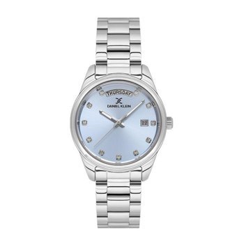 Daniel Klein DK.1.13718-8 Takvimli 35 mm Gri Çelik Kordon Analog Kadın Kol Saati