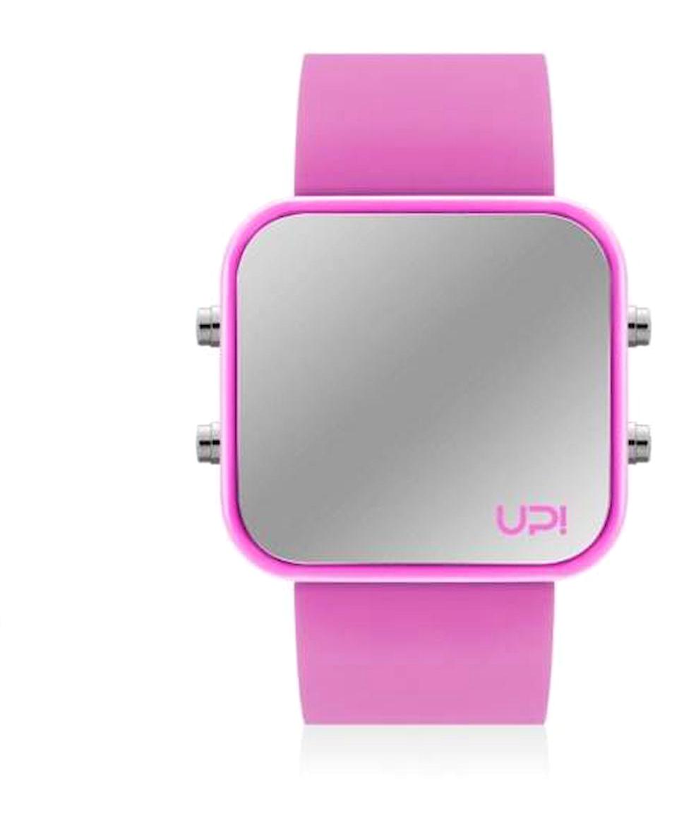 Upwatch 42 mm Pembe Silikon Kordon Dijital Kadın Kol Saati