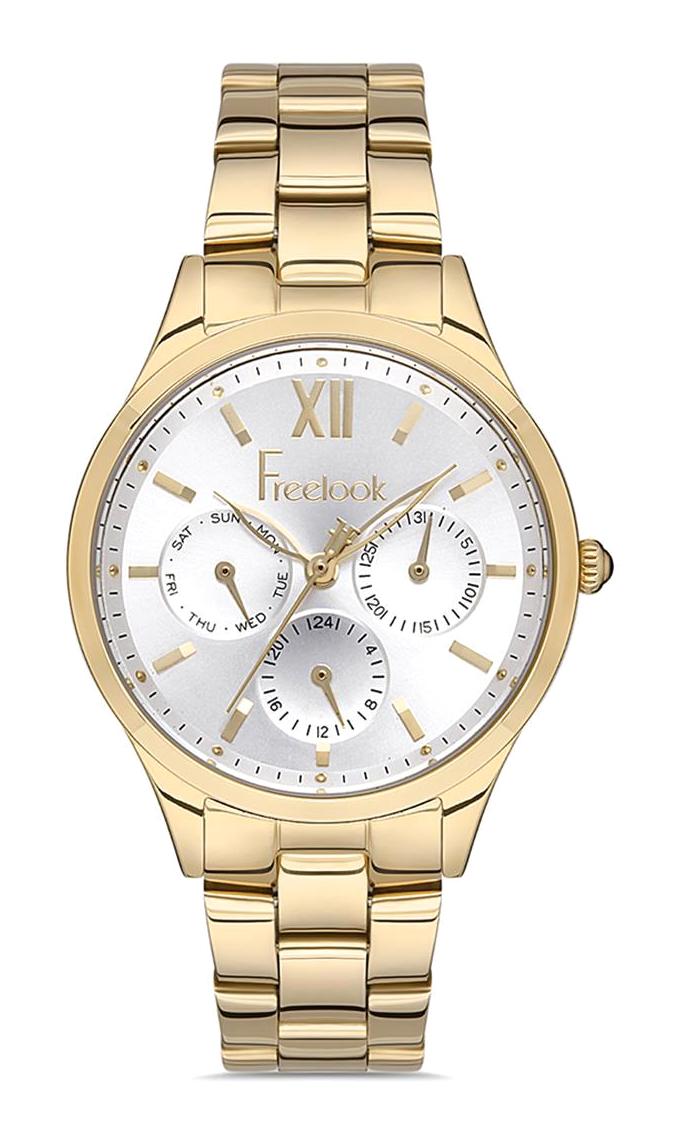 Freelook FL.1.10218.3 38 mm Altın Çelik Kordon Analog Kadın Kol Saati