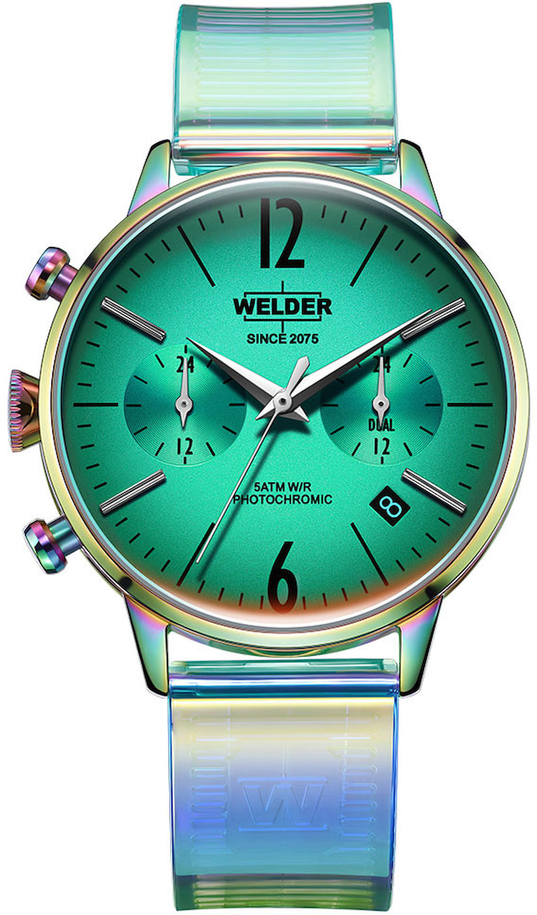 Welder Watch WWRC126 Takvimli 38 mm Yeşil Plastik Kordon Analog Kadın Kol Saati