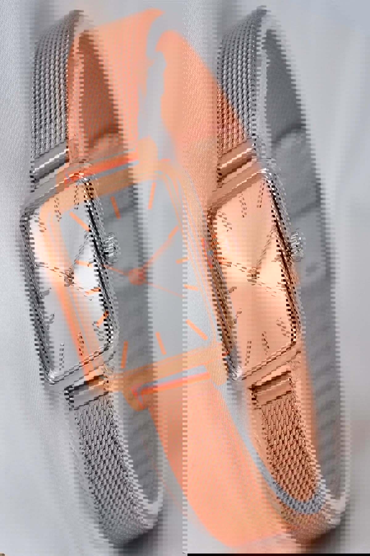 Sonsuzsaat 25 mm Rose Gold Metal Kordon Analog Kadın Kol Saati