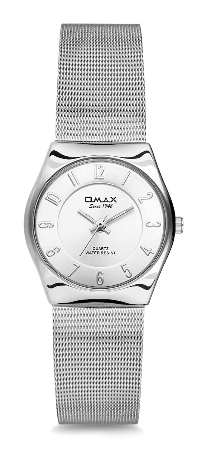 Omax 00SGM002I008 26 mm Gri Çelik Kordon Analog Kadın Kol Saati