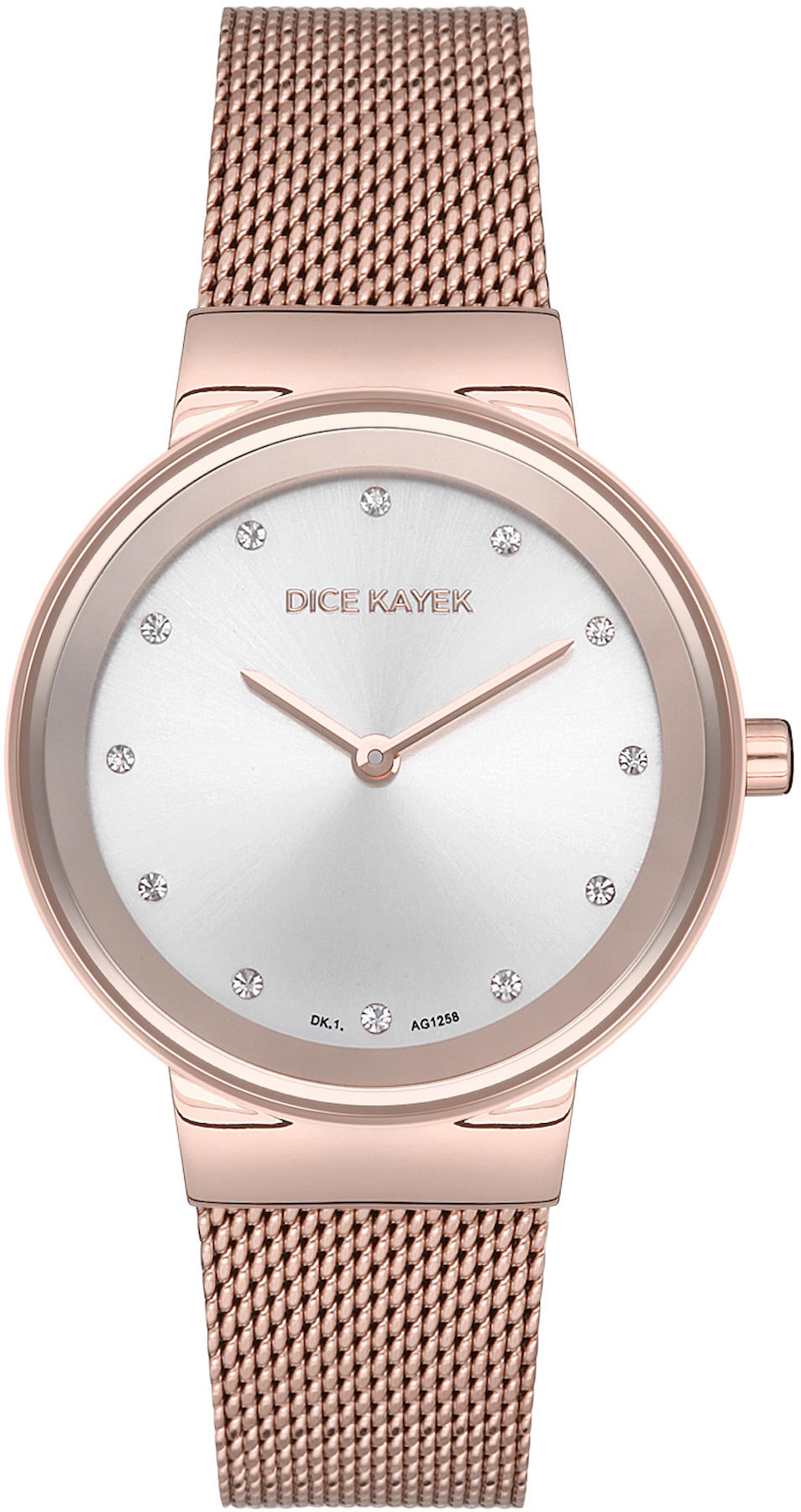 Dice Kayek DK.1.AG1258.02 30 mm Rose Gold Metal Kordon Analog Kadın Kol Saati