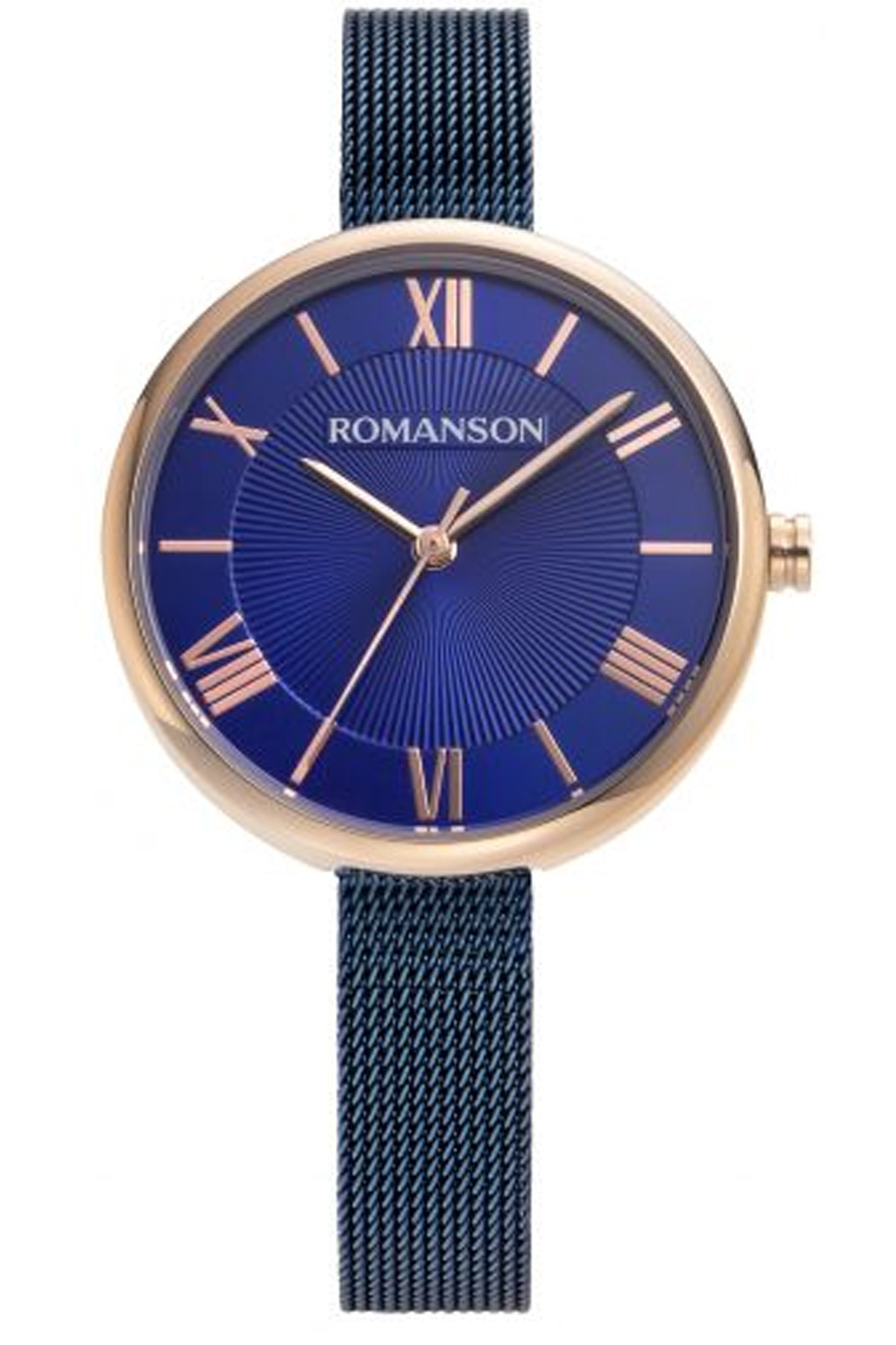Romanson RM8A48LLURA46R 35 mm Lacivert Çelik Kordon Analog Kadın Kol Saati