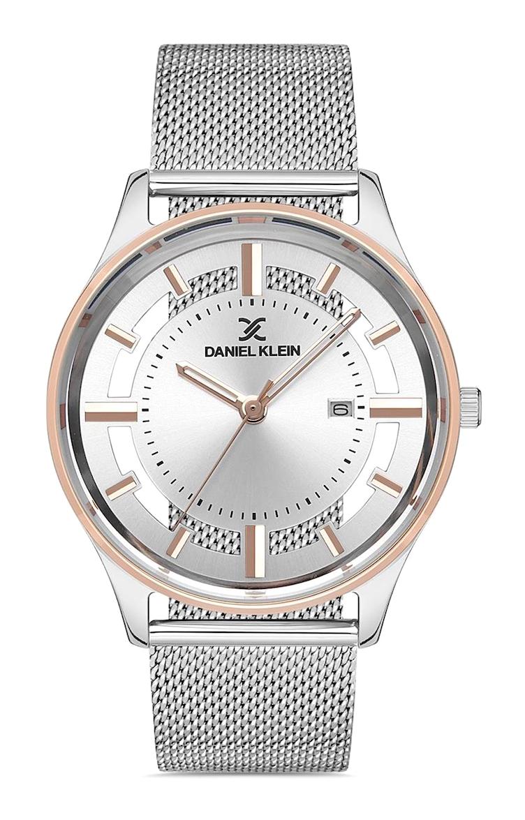 Daniel Klein DK.1.12879.6 Takvimli 34 mm Gri Hasır Kordon Analog Kadın Kol Saati