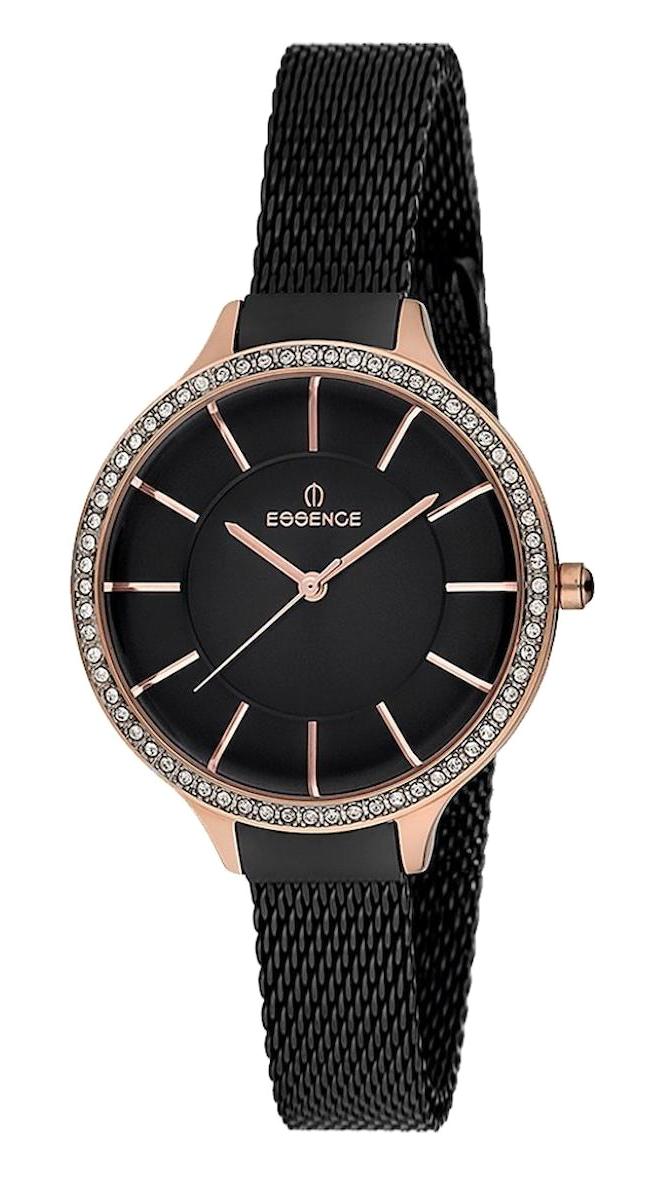 Essence ES6452FE.450 34 mm Siyah Hasır Kordon Analog Kadın Kol Saati