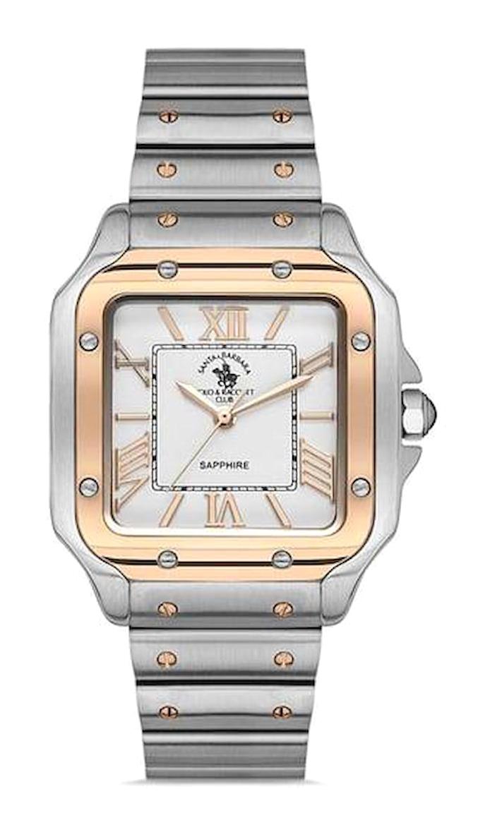 Santa Barbara Polo & Racquet Club SB.1.10485.5 35 mm Gri-Rose Gold Çelik Kordon Analog Kadın Kol Saati